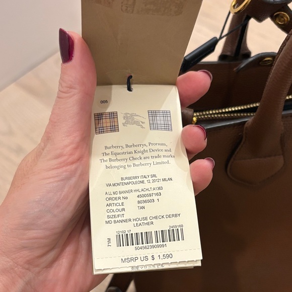 Burberry Tan Leather bag - Picture 4 of 6